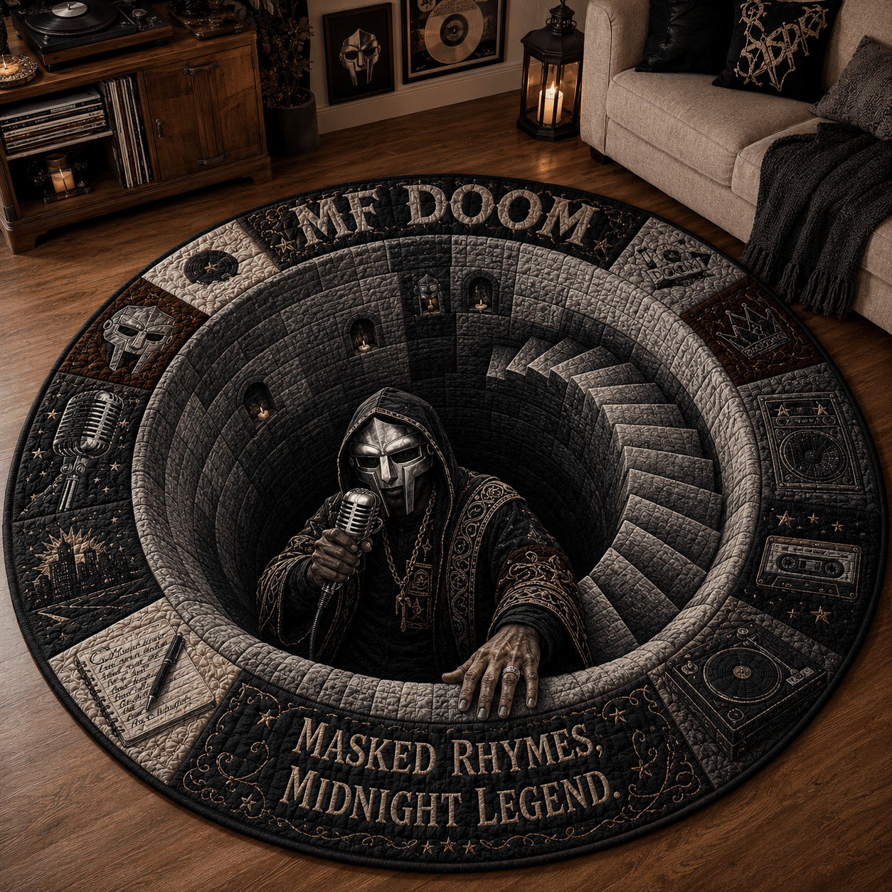 MFD Quilted Round Mat HQH
