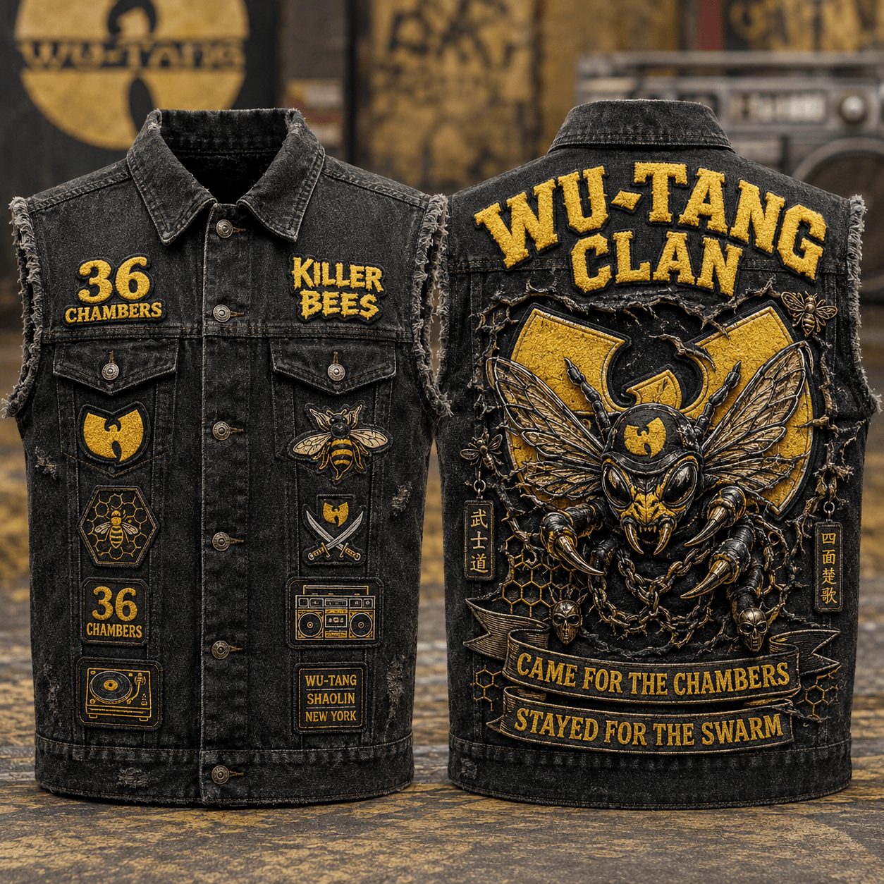 WTC PREMIUM DENIM VEST LNTH