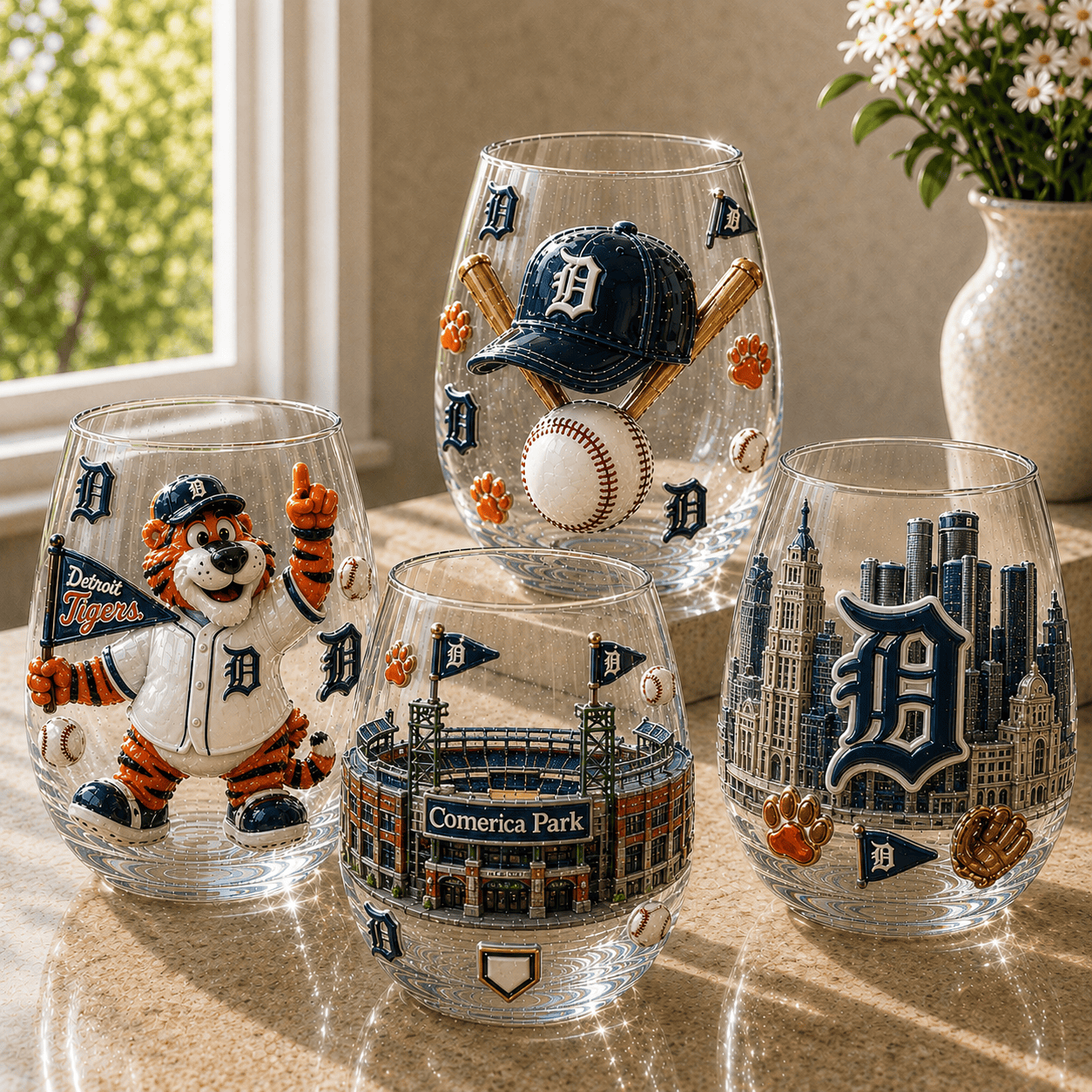 Premium DTTG Stemless Wine Glass Set TTTT
