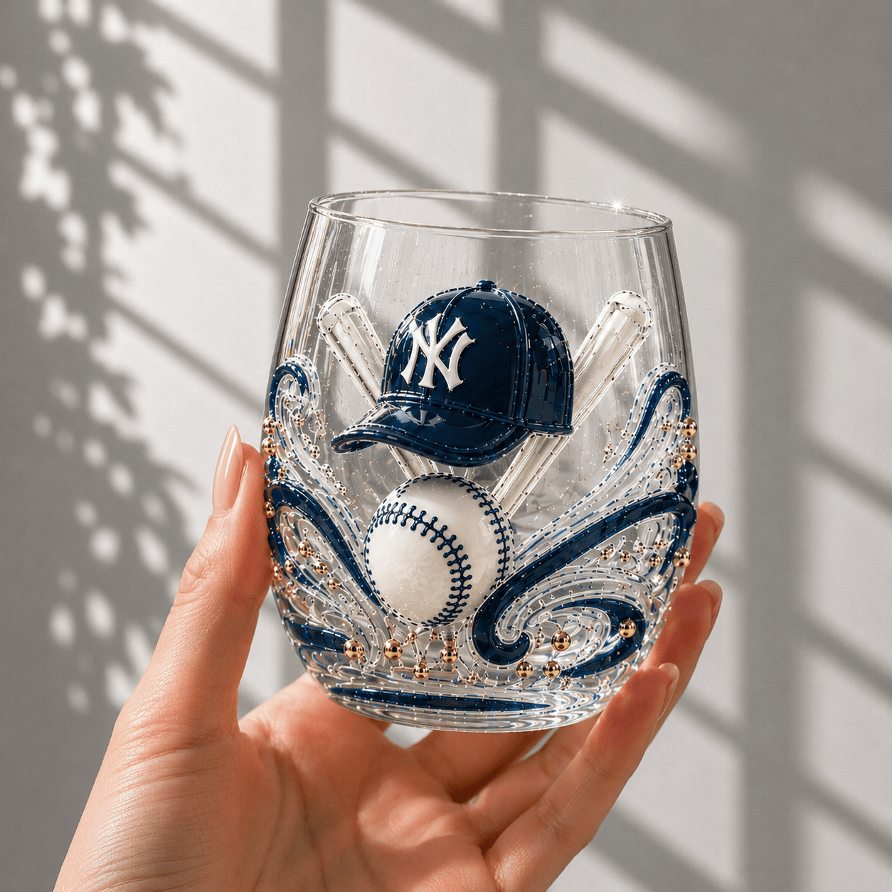 Premium NYY Stemless Wine Glass Set TTTT