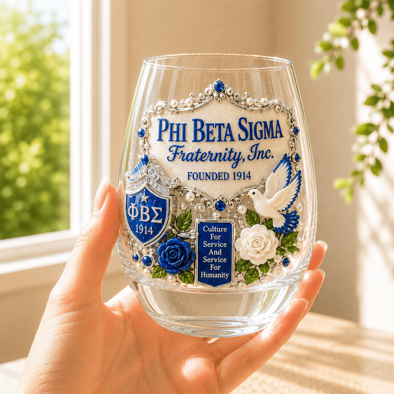 Premium PBSM Stemless Wine Glass Set TMH