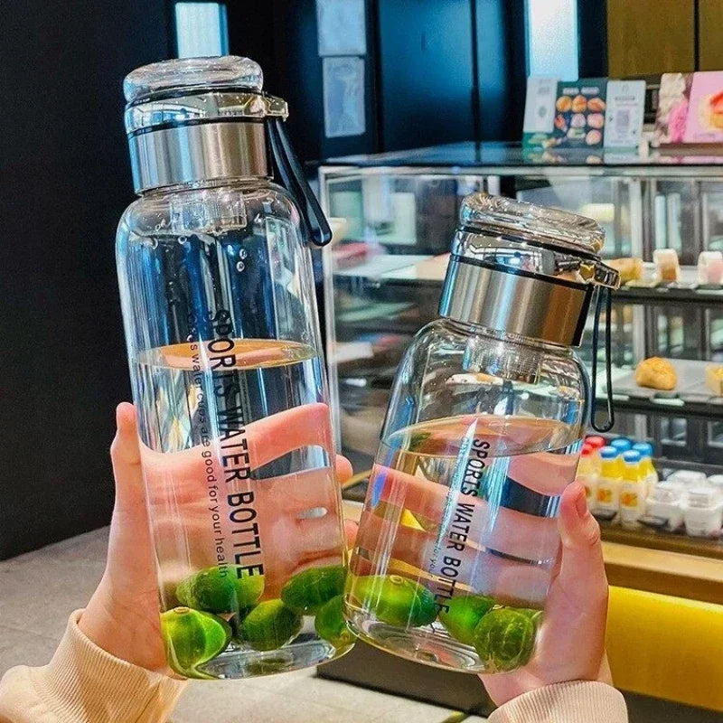 2L Large Capacity Glass Water Bottle Transparent